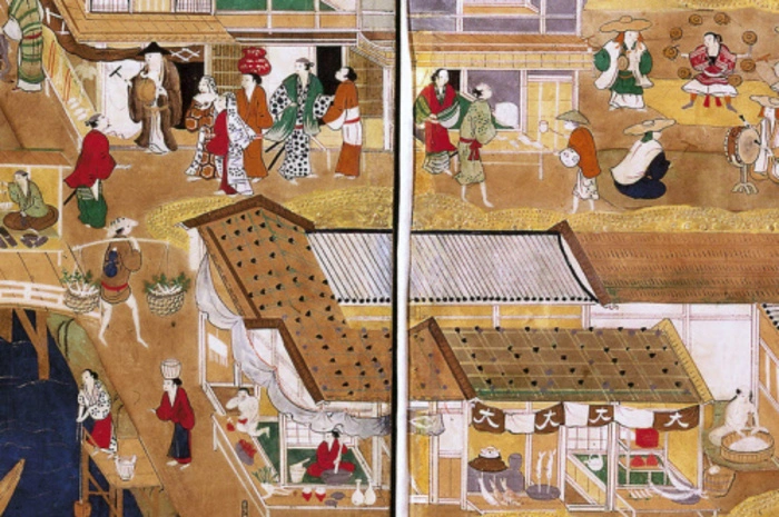 Die Darstellung stammt aus dem 16. Jahrhundert. Im Laufe der Geschichte wurden alle Kunstwerke und Dokumente aus dieser Blütezeit zerstört. Nur im Schloss Eggenberg hat ein einzigartiges Zeugnis dieser verlorenen Metropole die Jahrhunderte überdauert.