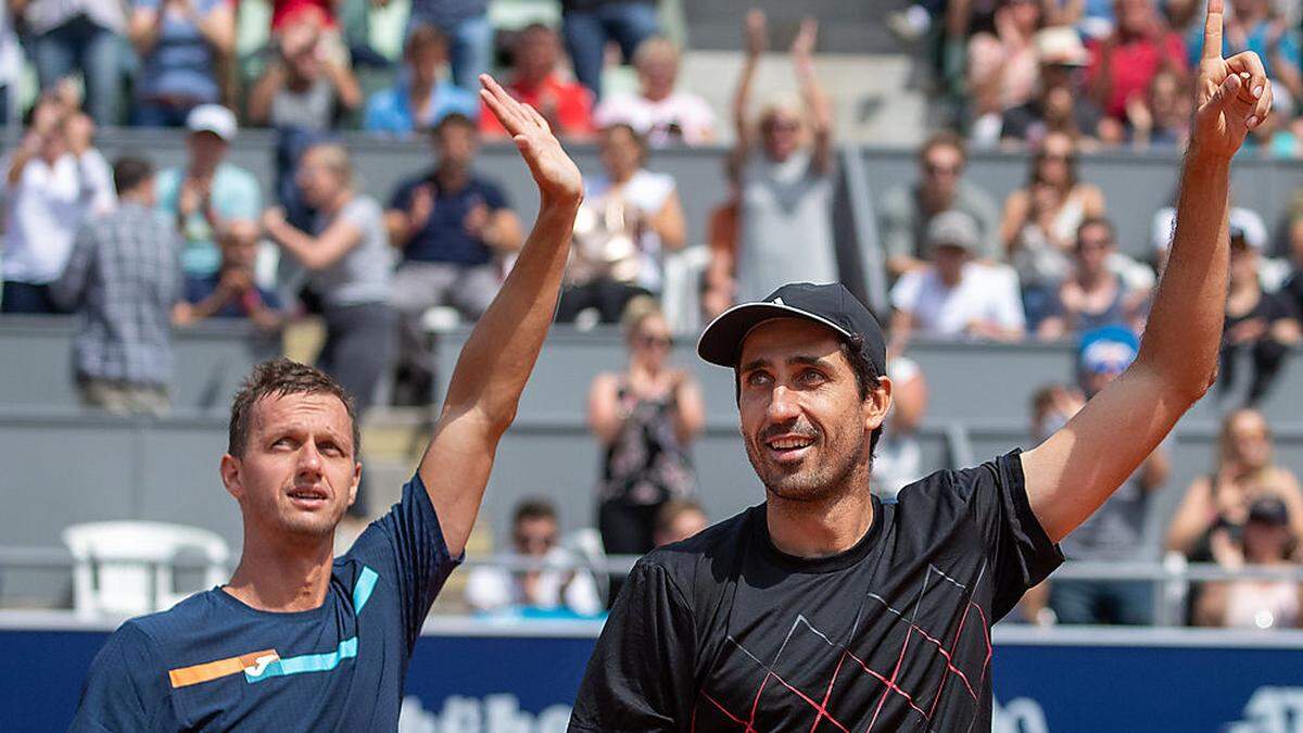 Philipp Oswald (rechts) und Filip Polasek