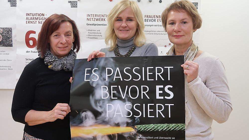 Barbara Rogan, Ulrike Fuchs und Sonja Kahr setzen sich für Frauen ein