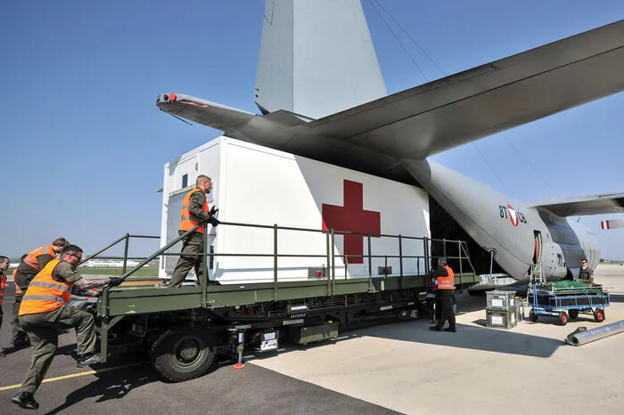 Die Transportmaschinen können mit einem MEDEVAC-Modul ausgestattet werden