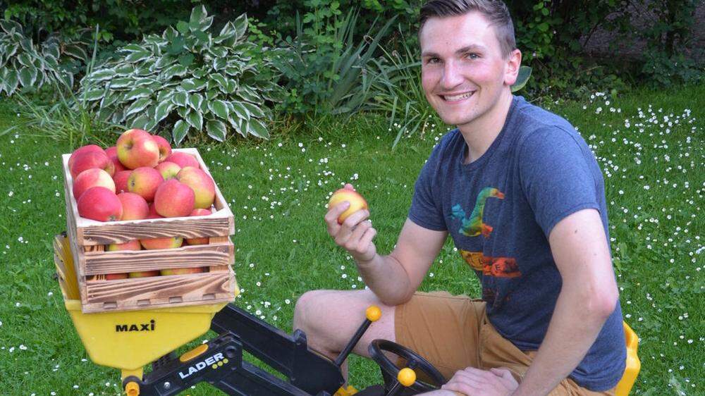 Lukas Schloffer ist der jüngste Obstbaumeister der Steiermark
