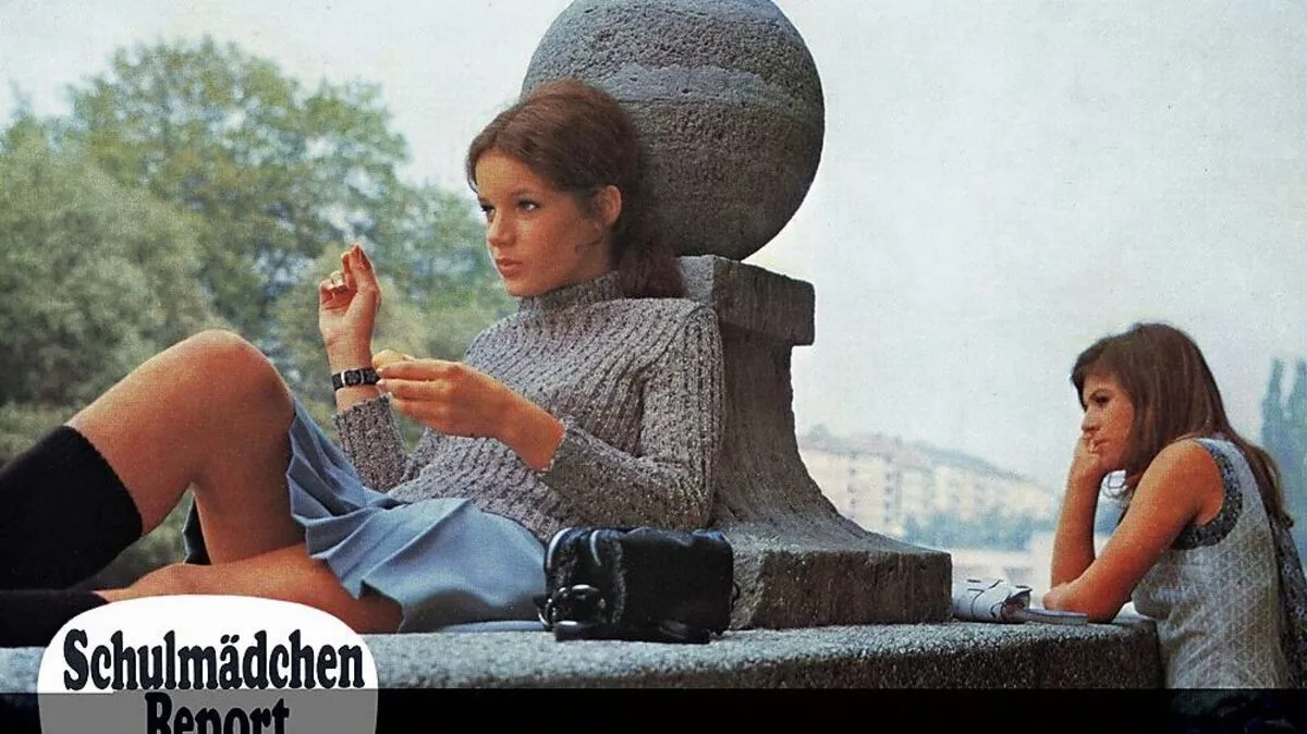 Szenenbild aus dem ersten "Schulmädchen-Report" 1970. Regie führte Ernst Hofbauer, zu sehen waren hauptsächlich Laiendarstellerinnen.