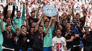 Die Bayern jubeln über den nächsten Meistertitel