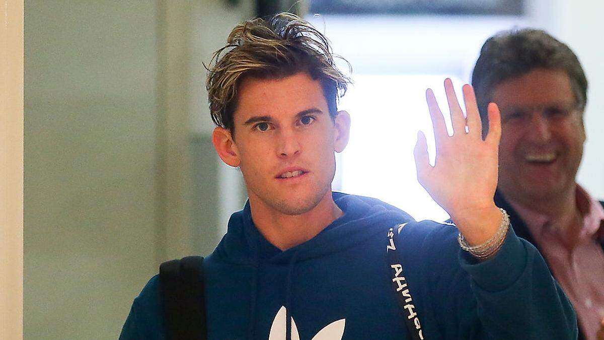 Dominic Thiem landete am Dienstag wieder in Österreich