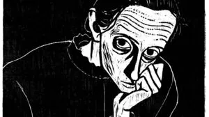 Werner Berg: Holzschnitt von Christine Lavant, 1951