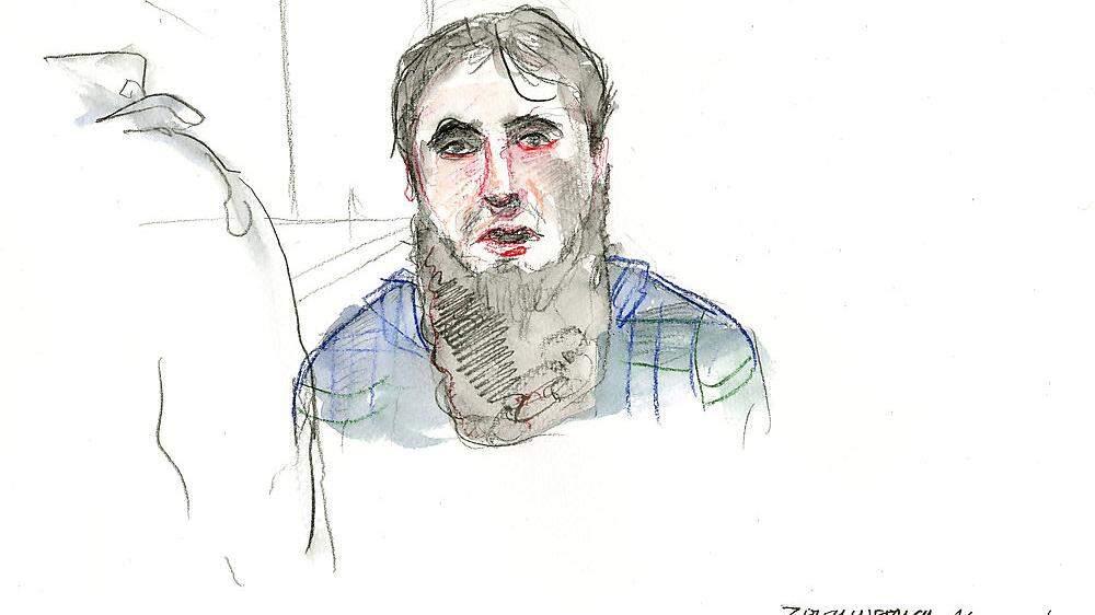 Bild aus 2016 vom Prozess gegen Mirsad O., der drei Jahre später im Zeugenstand Platz nahm