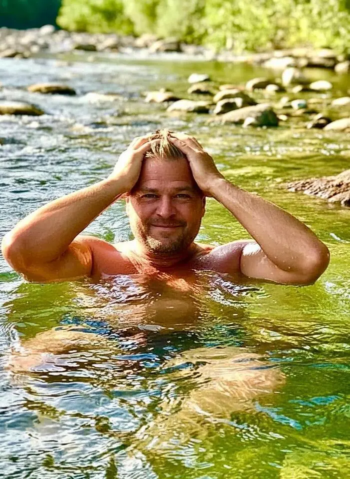 Team Kärnten Gerhard Köfer badet gerne in der Lieser