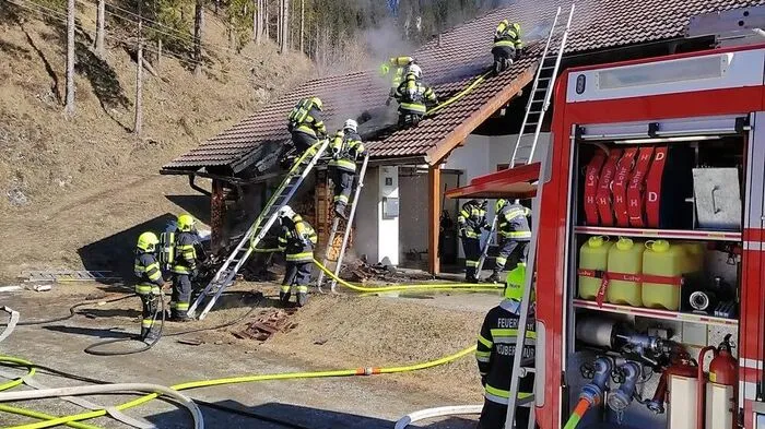 Einfamilienhausbrand in Neuberg an der Mürz
