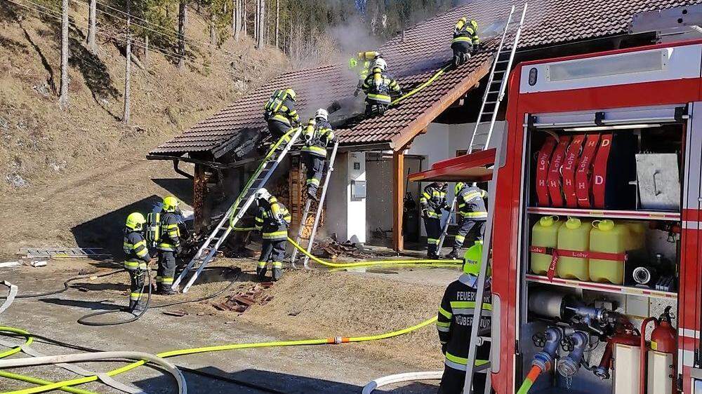 Einfamilienhausbrand in Neuberg an der Mürz