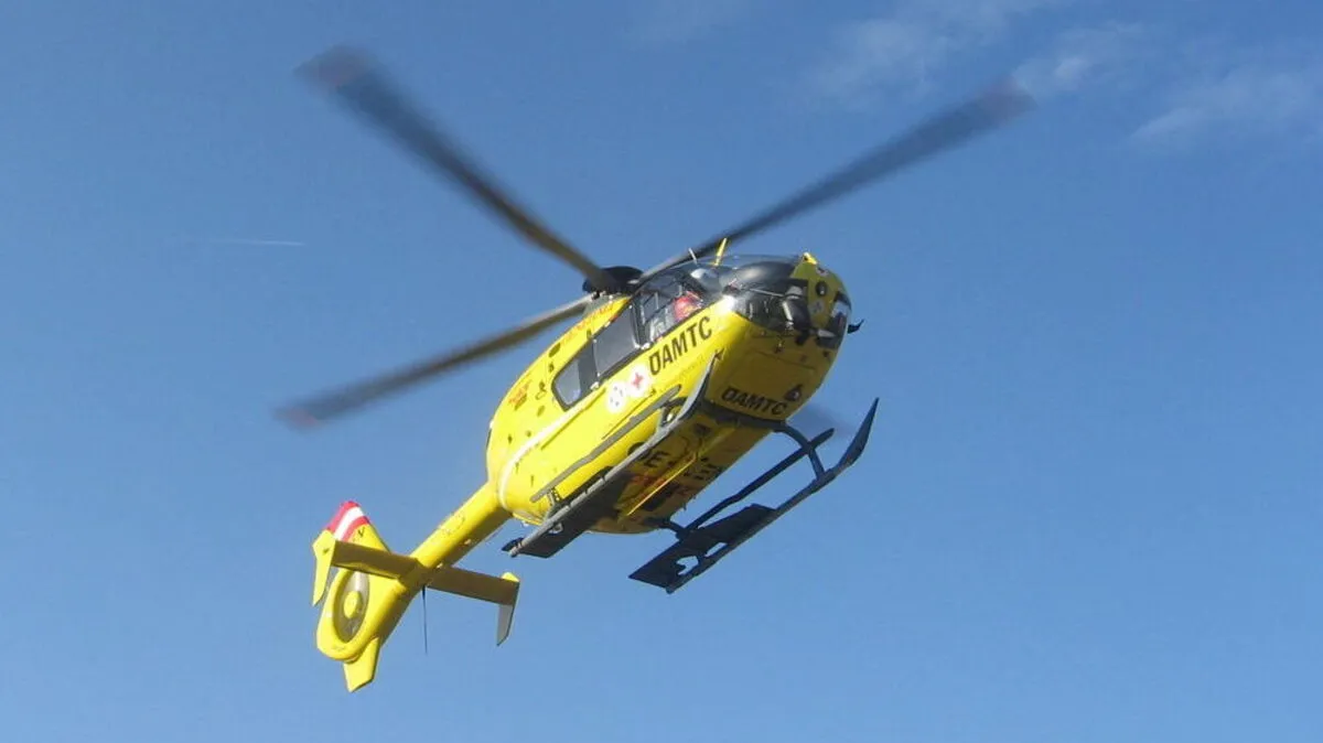 Der schwer verletzte Steirer wurde mit dem Rettungshubschrauber ins Spital verletzt