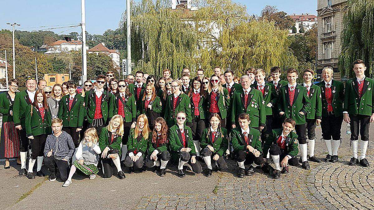 Die Marktmusikkapelle Stallhofen spielte in Prag auf 