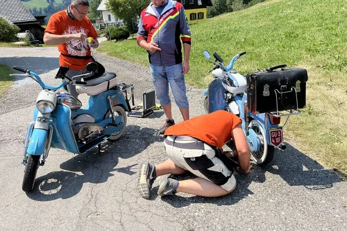 Defekter Kettenspanner in Pernegg