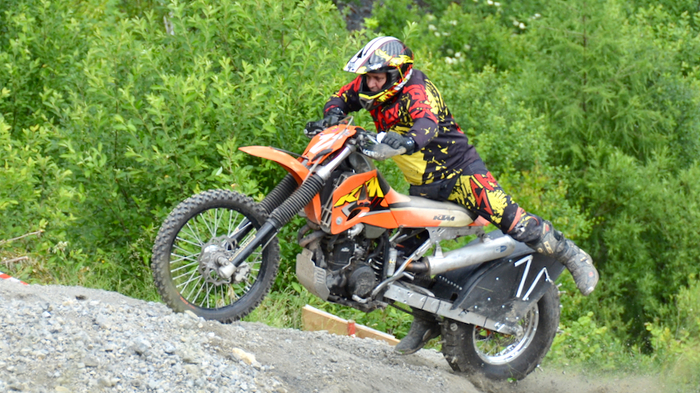 50 Motorrad-Fahrer begaben sich auf die anspruchsvolle Strecke auf der Carnia-Talabfahrt bei Tröpolach.
