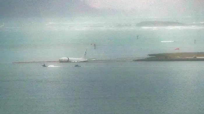 Die ins Meer gestürzte Maschine