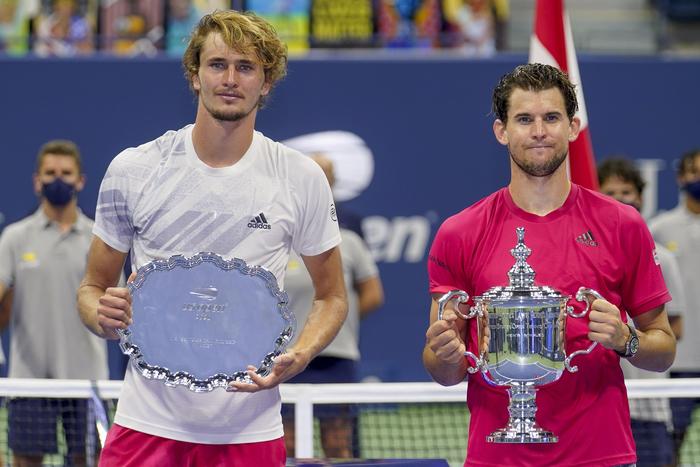 Dominic Thiem besiegte 2020 Alexander Zverev im Finale der US Open