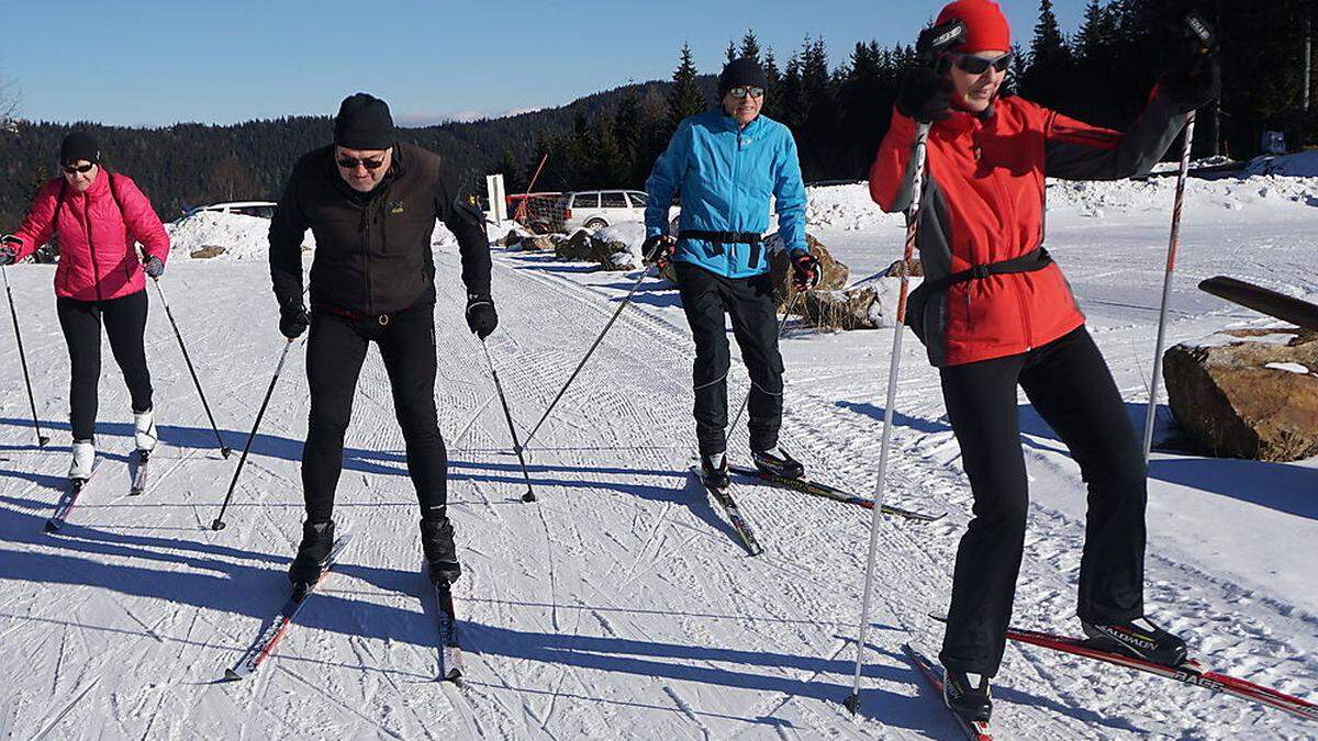 Auf der Hebalm stehen neun Loipenkilometer für Langläufer zur Verfügung