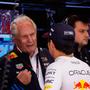 Helmut Marko (links) und Sergio Perez 