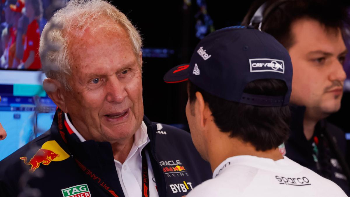 Helmut Marko (links) und Sergio Perez 