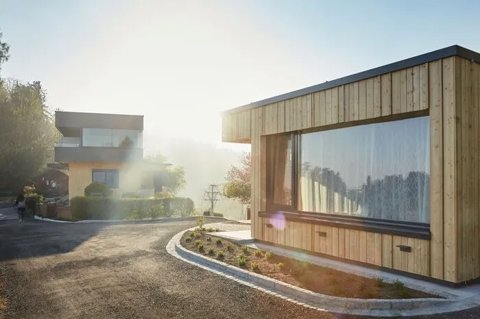 Die Lodges des WURZENBERG - Hotel | Lodges | Südsteiermark in der Morgensonne