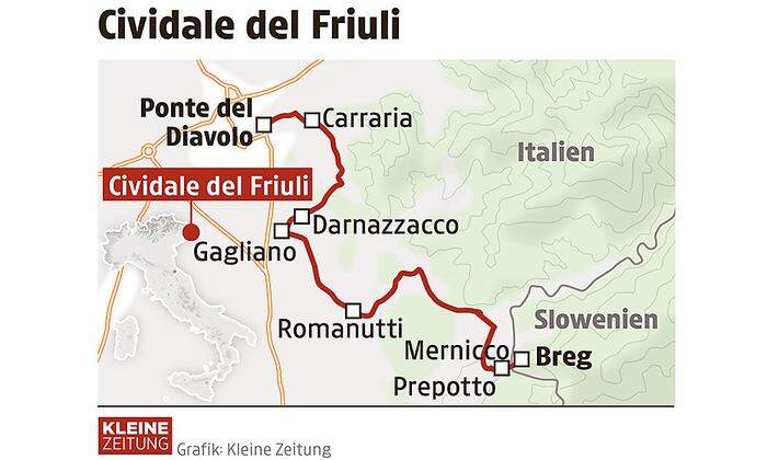 Die Etappe 29 des Alpe-Adria-Trails