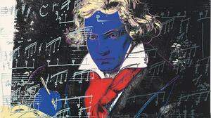 Ausschnitt aus einem der vier Siebdrucke von  Andy Warhol aus dem Jahr 1987
