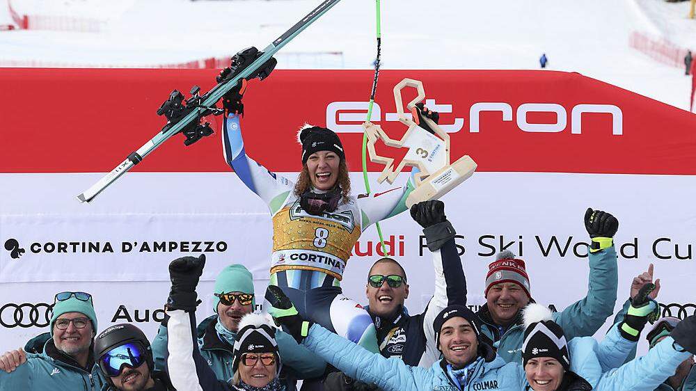 Ilka Stuhec gewann in Cortina die 2. Abfahrt
