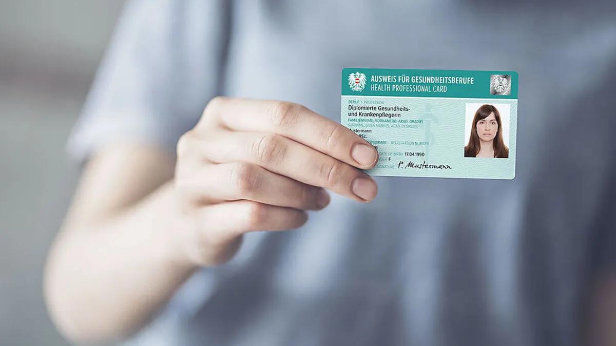 Der neue Dienstausweis für Angehörige von Gesundheitsberufen