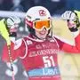 LEVI,FINLAND,12.NOV.23 - ALPINE SKIING - FIS World Cup, slalom, ladies. Image shows the rejoicing of Marie Therese Sporer (AUT).
Photo: GEPA pictures/ Harald Steiner