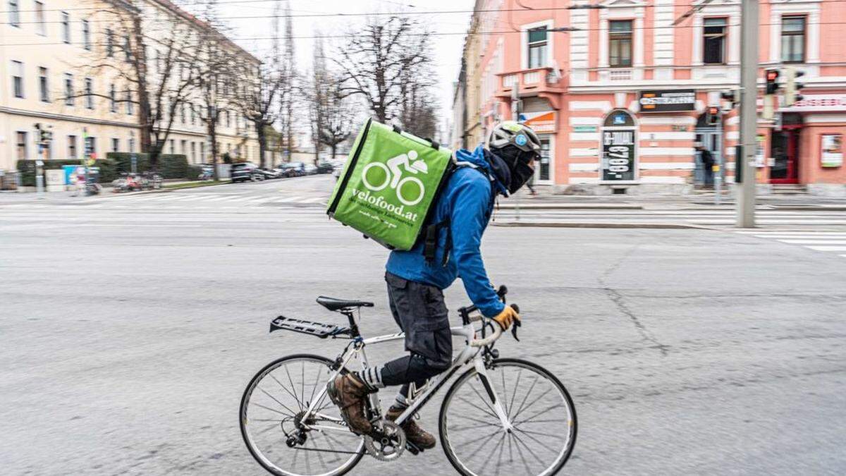 Corona bescherte den Fahrrad-Zustelldiensten wie Velofood einen Boom