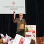 Präsident Werner Weinhofer bei der Generalversammlung in der Steinhalle Lannach
