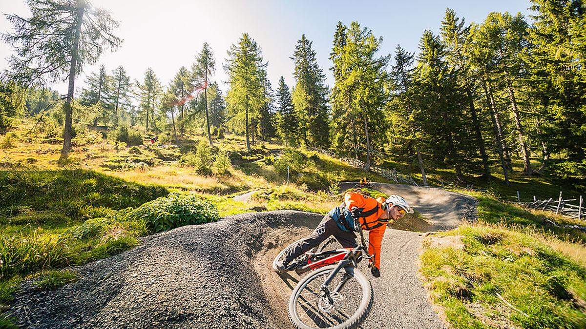 Der Flow Trail passt sich herrlich dem Gelände an