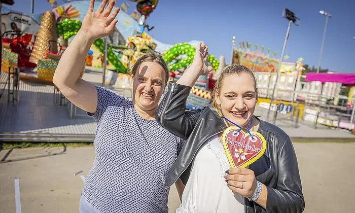 Sonja Windberger und Maria Trattnig nach der Sombrero-Fahrt