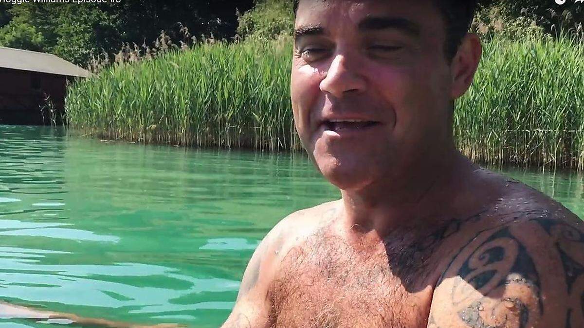 Ganz privat: Wörthersee-Fan Robbie Williams