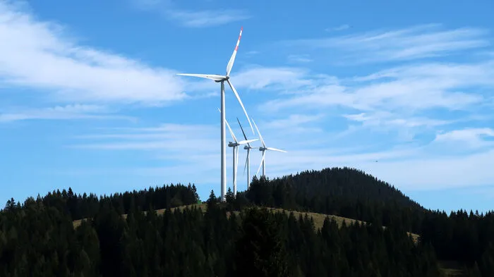 Windräder in dieser Größe sollen zwischen Admont und Rottenmann entstehen, die am Bild befinden sich im Windpark Freiländeralm