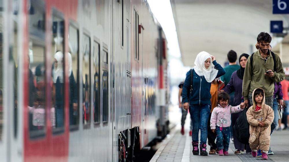 AUT, Flüchtlinge am Westbahnhof Wien
