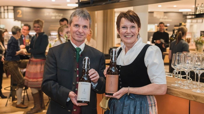 Präzise Braukunst im eigenen Unternehmen: Maria und Friedrich Santner (Anton Paar GmbH)
