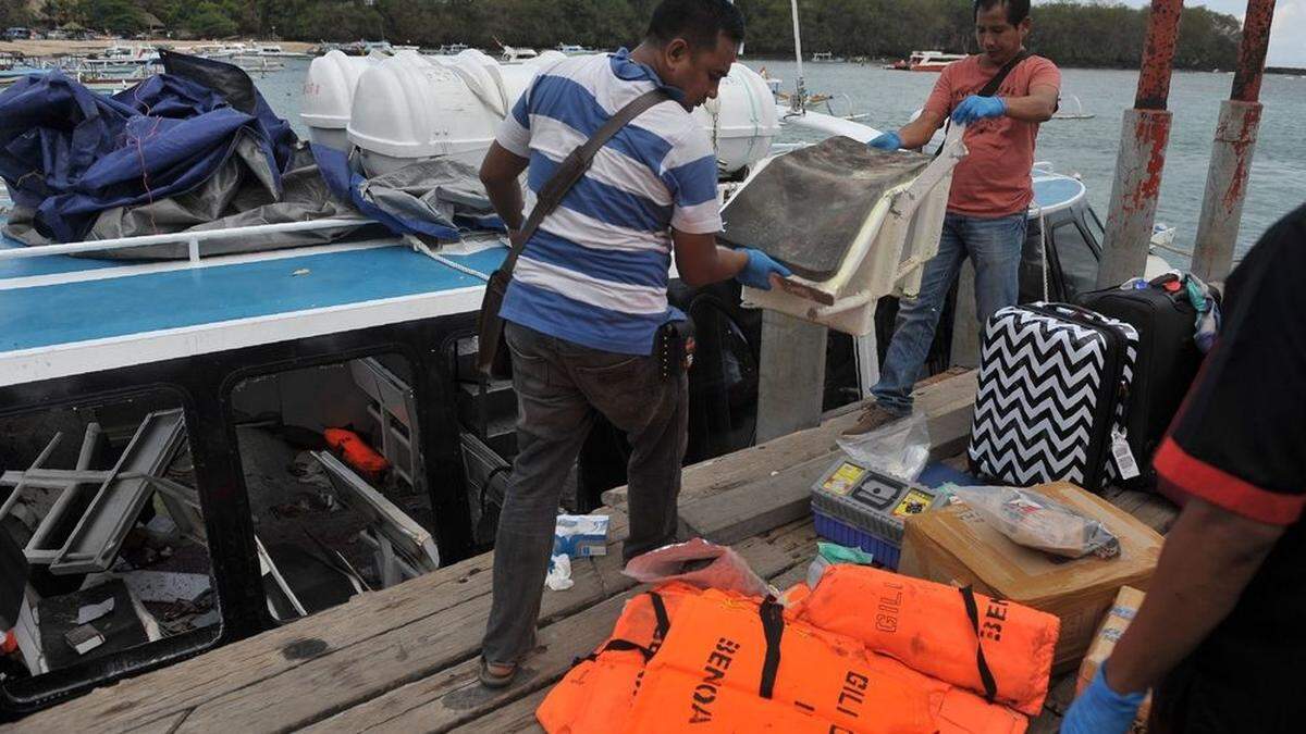 Ausflugsschiff auf Bali explodierte