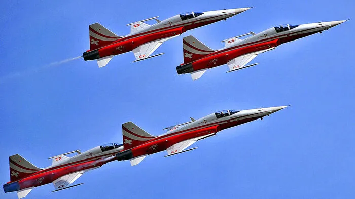 Die Patouille Suisse bei der Airpower 2013