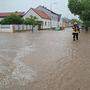 Die Straßen in Neusiedl am See standen unter Wasser
