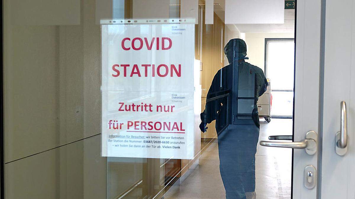 Covid-Station im Krankenhaus Schladming