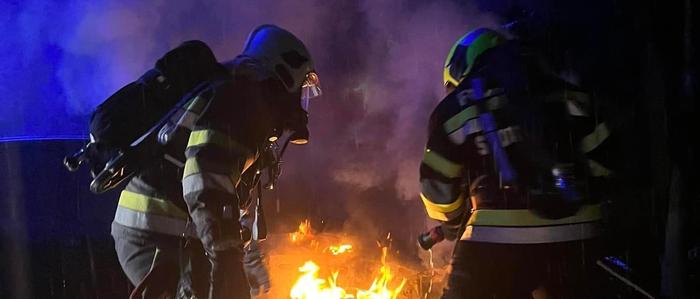 Einsatzkräfte der Stadtfeuerwehr Judenburg brachten den Brand rasch unter Kontrolle