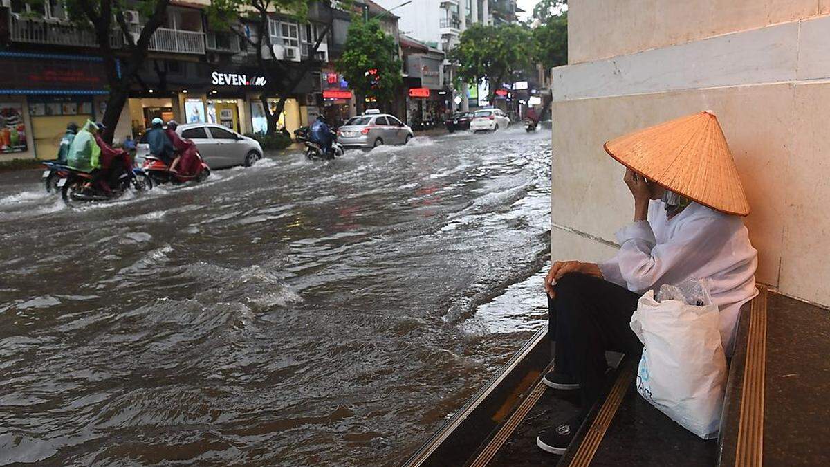 Überflutungen in Hanoi