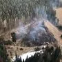In Nassing geriet ein Waldstück in Brand 