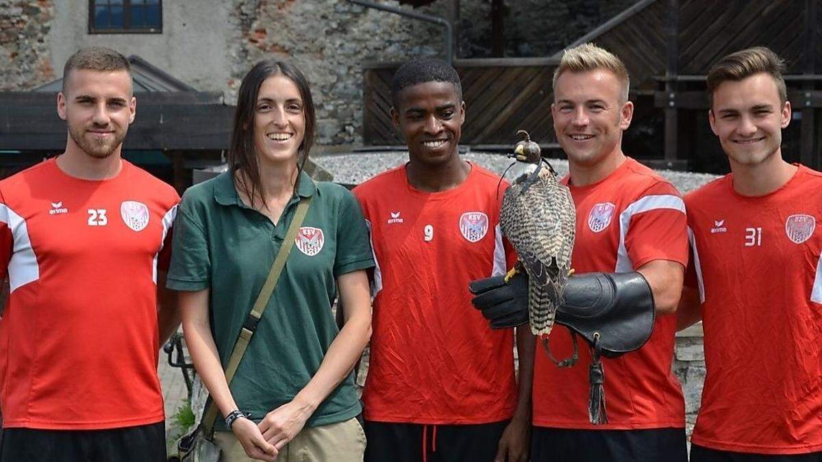 Horvat, Braschel, Mensah, Sencar und Skrivanek auf der Burg