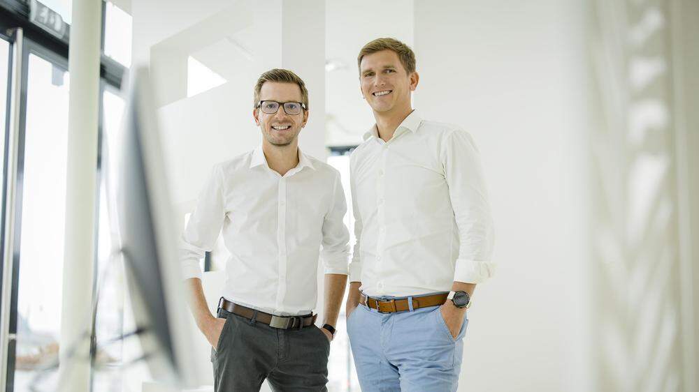 Roman Ruthofer (links) von Patrick Resch (rechts) | Roman Ruthofer und Patrick Resch führen das Start-up „oqdo“