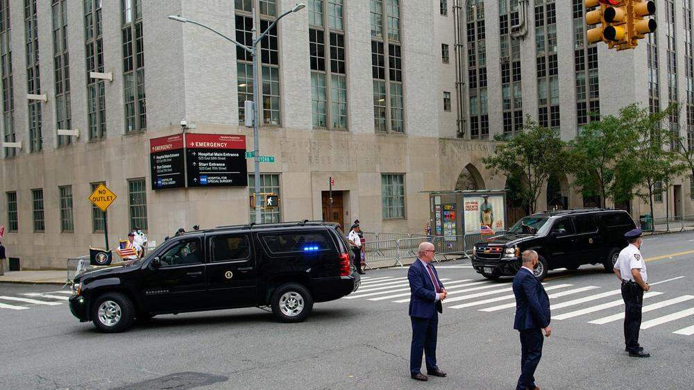 Trump besuchte das New-York-Presbytarian-Krankenhaus in Manhattan 