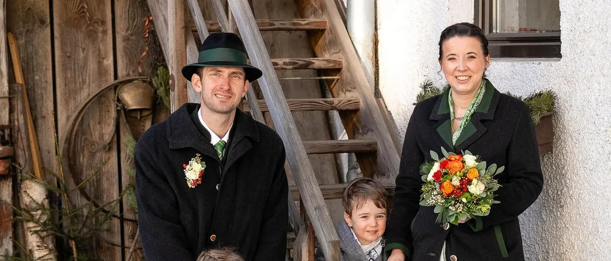 Christine und Erwin Tesch mit ihren Kindern