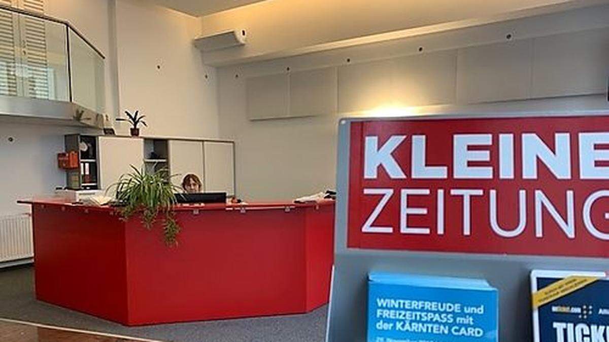 Einblick in das neue Büro der Kleinen Zeitung St. Veit/Feldkirchen am Unteren Platz 16 in St. Veit