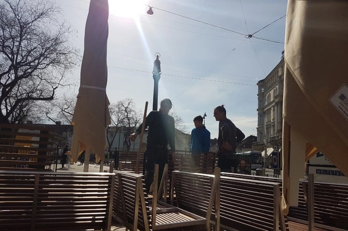 Restaurant wie Gastgarten werden schon in einer Woche eröffnet.