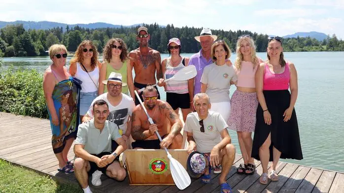 Das Team des Feldkirchner Faschingsklub unter ihrem Präsidenten Michael-Peter Kowal freuten sich über eine schöne und lustige Veranstaltung.